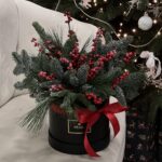 Зимняя композиция в коробке