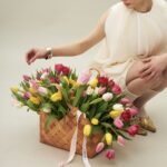 Корзинка с тюльпанами 3