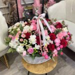 большая корзина «Голландский микс с красными розами» 1
