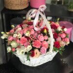 большая корзина «Голландский микс с красными розами»